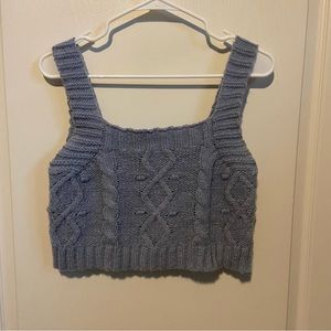 Kendall & Kylie Cropped Knit Tank Top